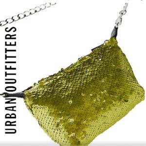 || Urban Outfitters || Pippa Sequin Shoulder Bag Green sequins